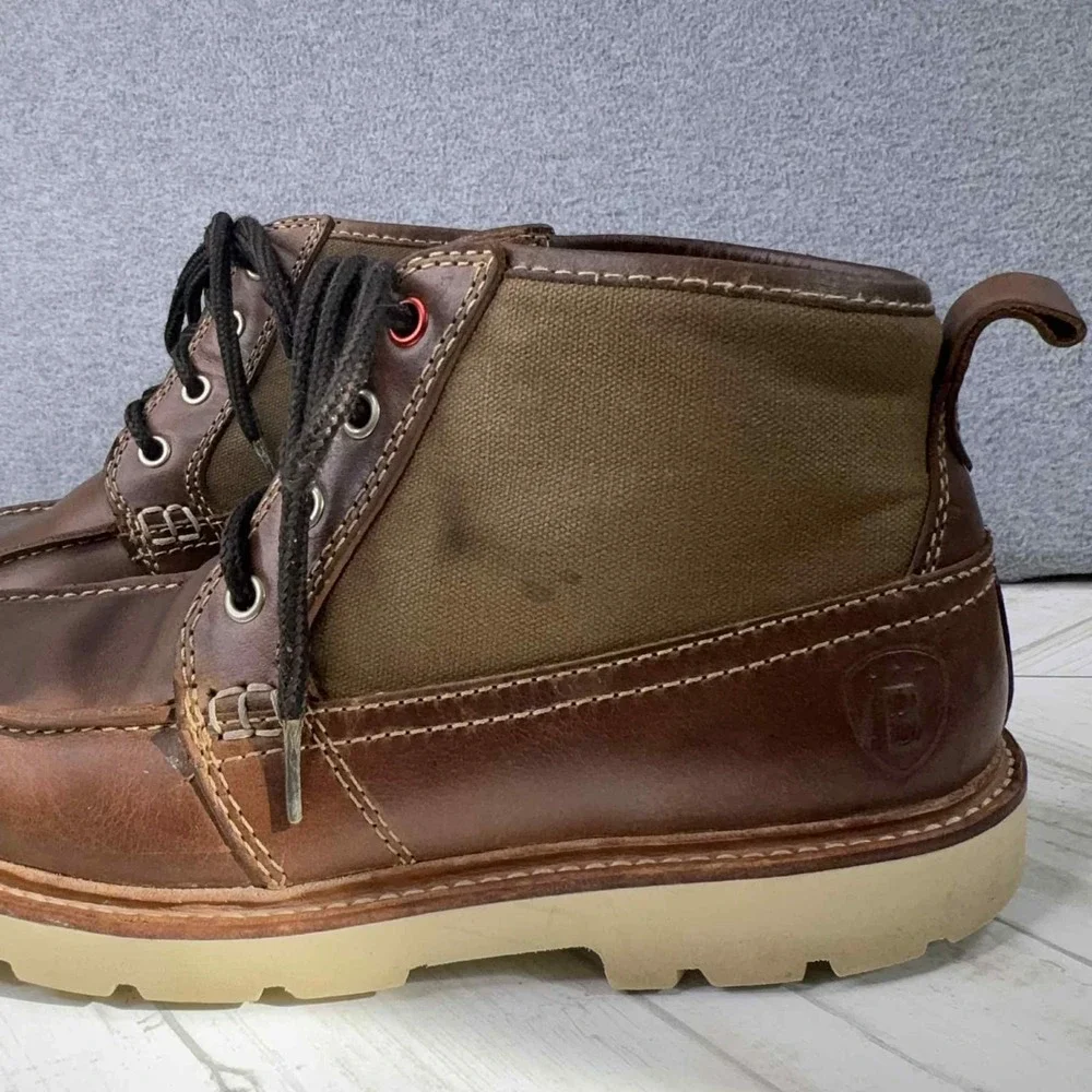Boston Boot Co Cambridge Chukka Brown‎ Leather Waterproof Work Boots Men's 7.5